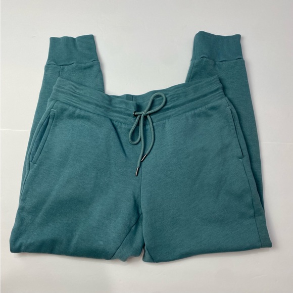 90 Degree by Reflex jogger sweatpants back pocket teal turquoise blue medium - Picture 3 of 10